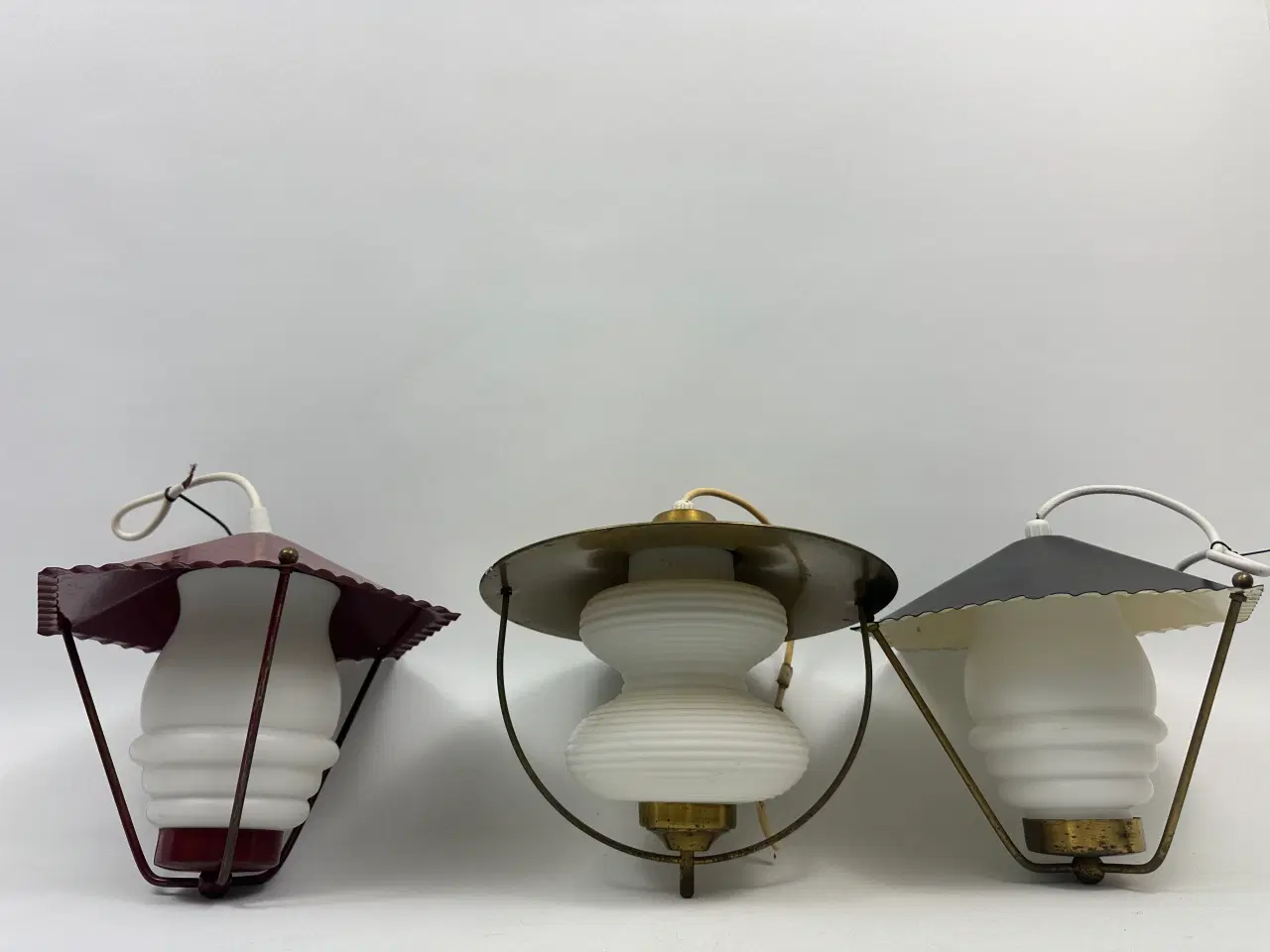 Billede 9 - Vintage opalglas pendler 