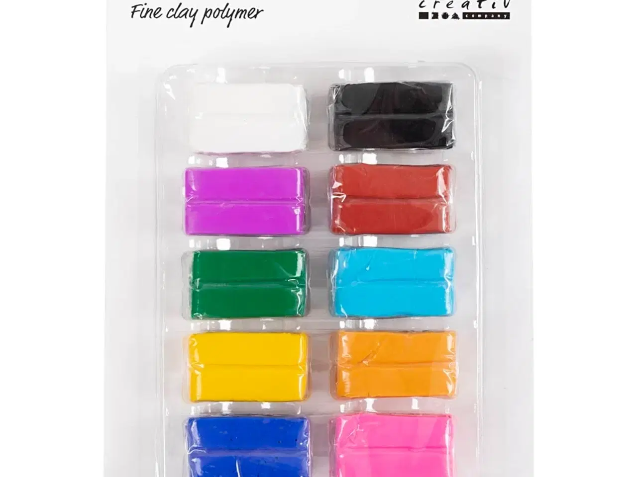 Billede 1 - Fine Clay Polymer, colorful, 10x20g/ 1 pk.