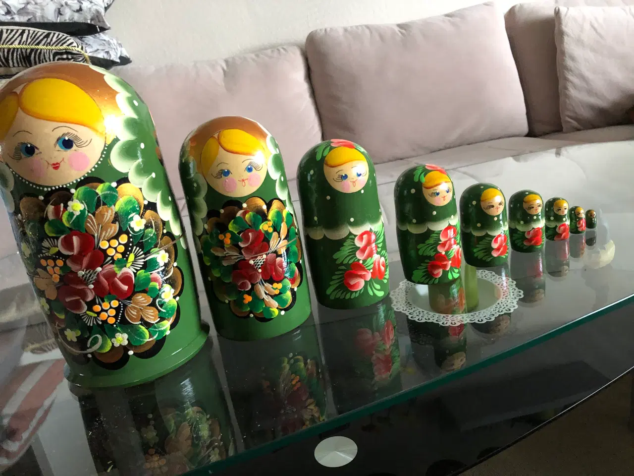 Billede 1 - Ægte russisk matryoshka (9 stk.)