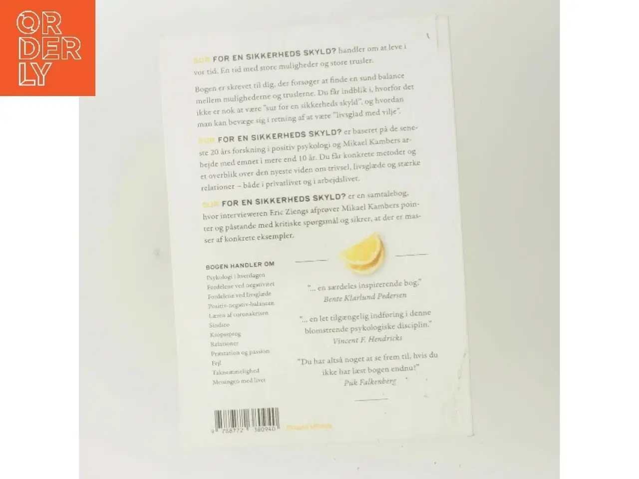 Billede 3 - Sur for en sikkerheds skyld? : en guide til kunsten at være livsglad med vilje (Bog)