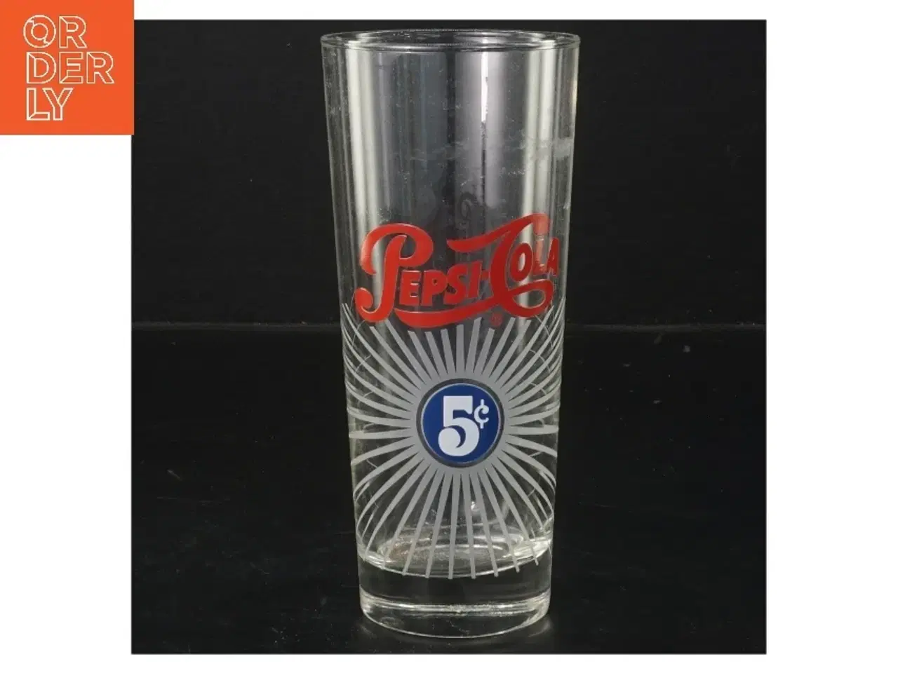Billede 1 - Pepsi-Cola glas med vintage design (str. 16 cm)
