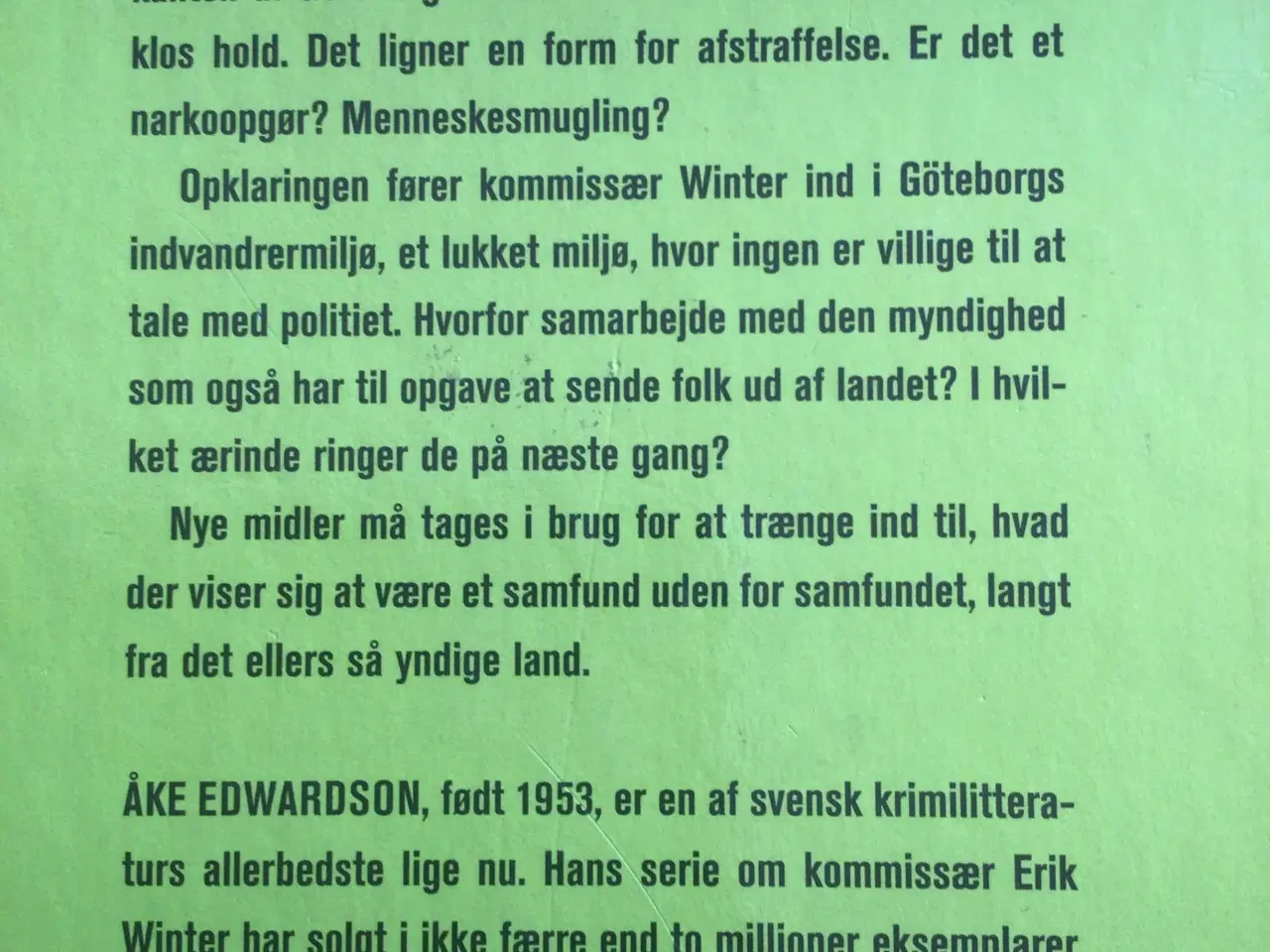 Billede 2 - Åke Edwardson : Et yndigt land