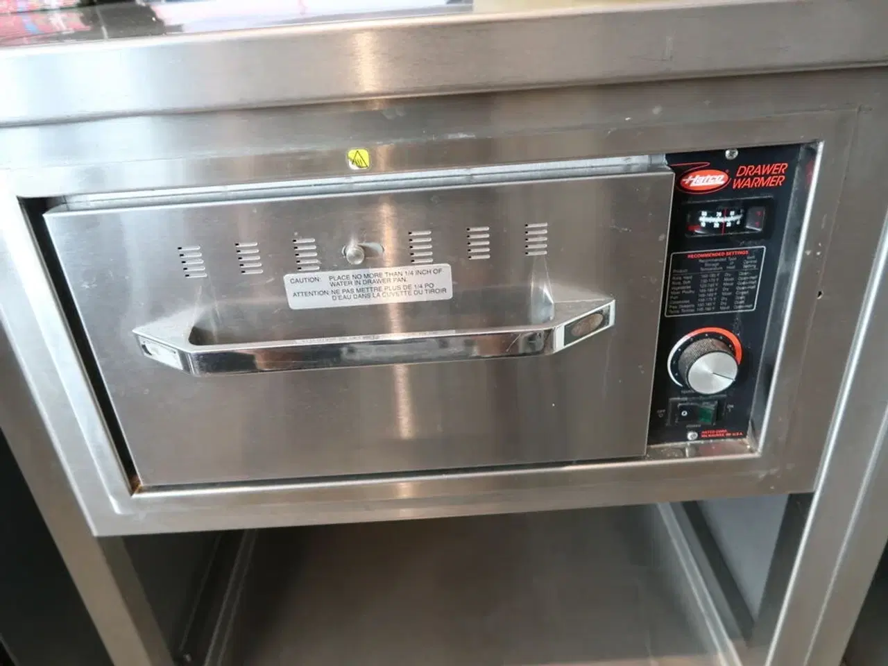 Billede 7 - Rustfri stålbord med indhold og varmeskuffe HATCO Drawer Wamer