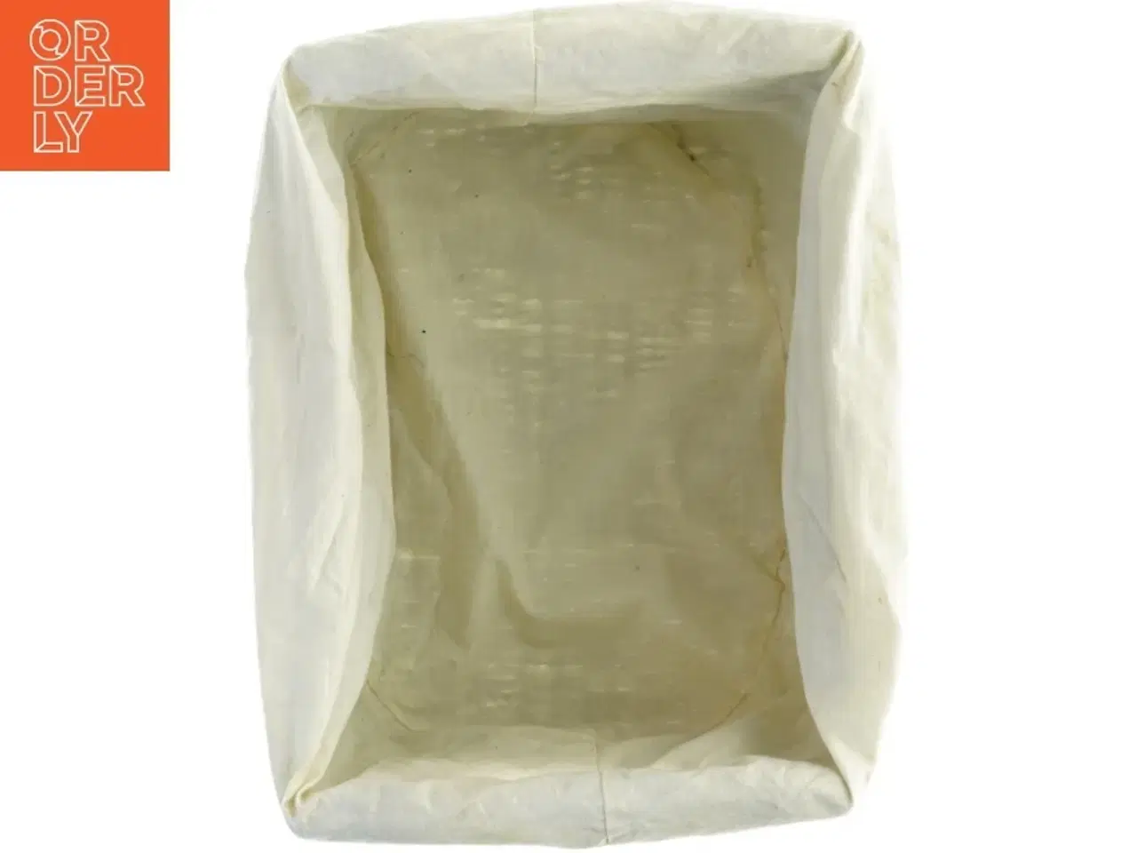 Billede 4 - Flettet kurv med linned foring (str. 33 x 26 x 16 cm)