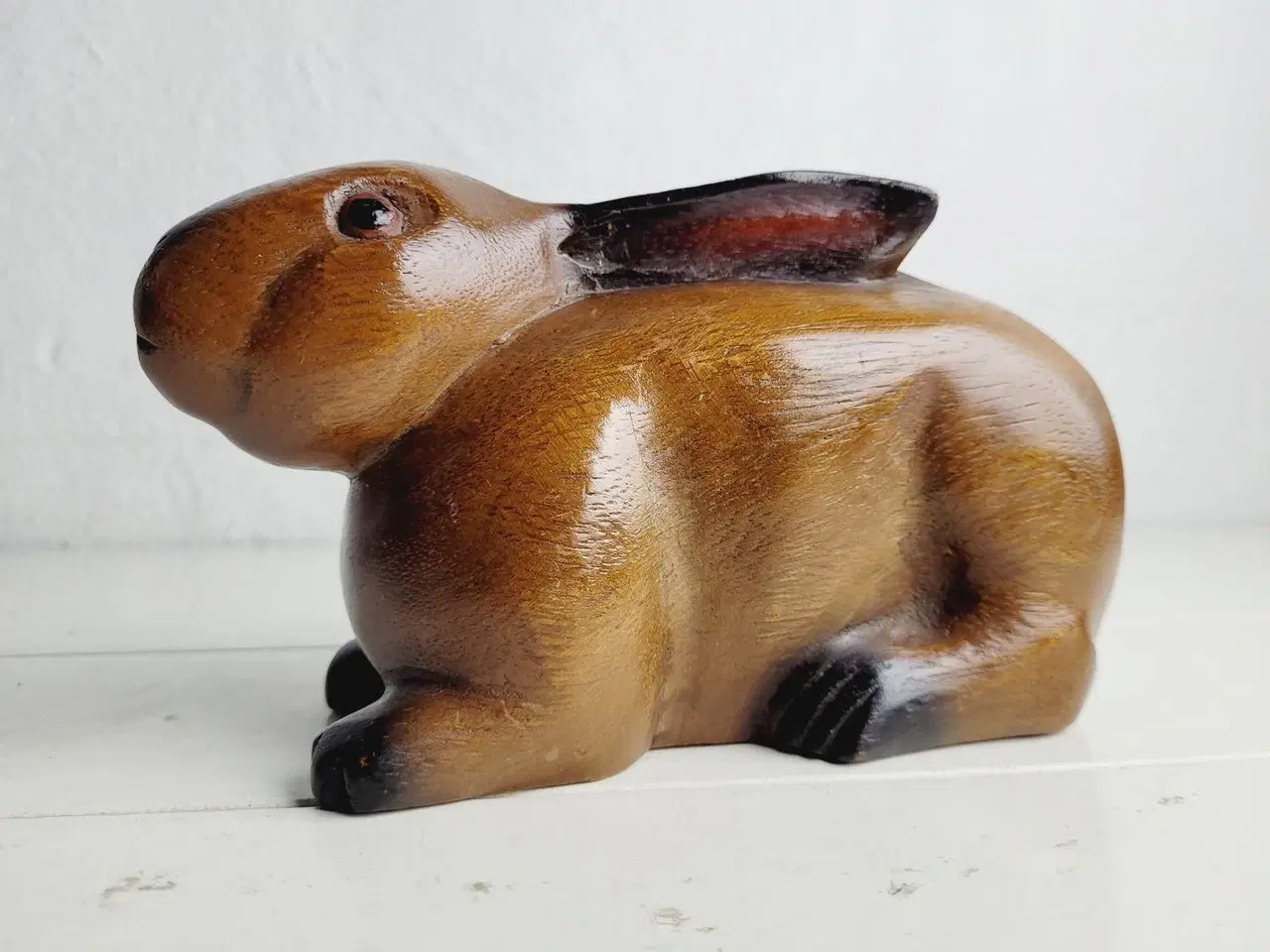Billede 5 - ⭐️- Charmerende Vintage Hare i Træ
