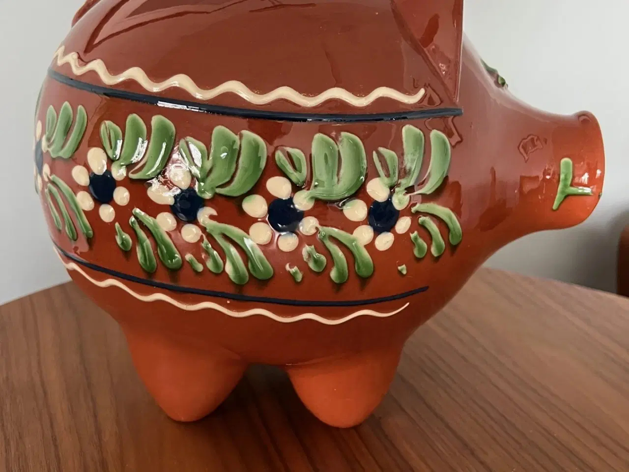 Billede 3 - Stor og flot gammel sparegris i keramik fra Guldkr