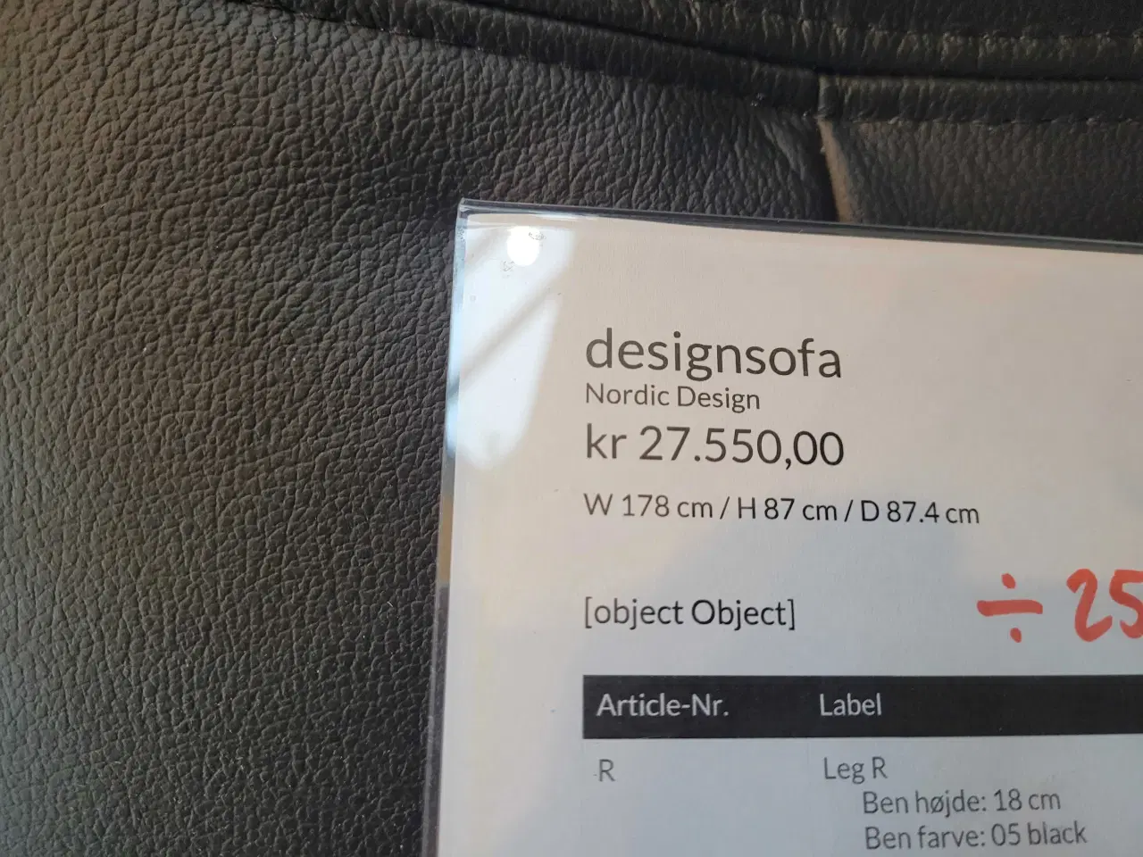 Billede 6 - NY "Designsofa" 2,5 personers 178 cm