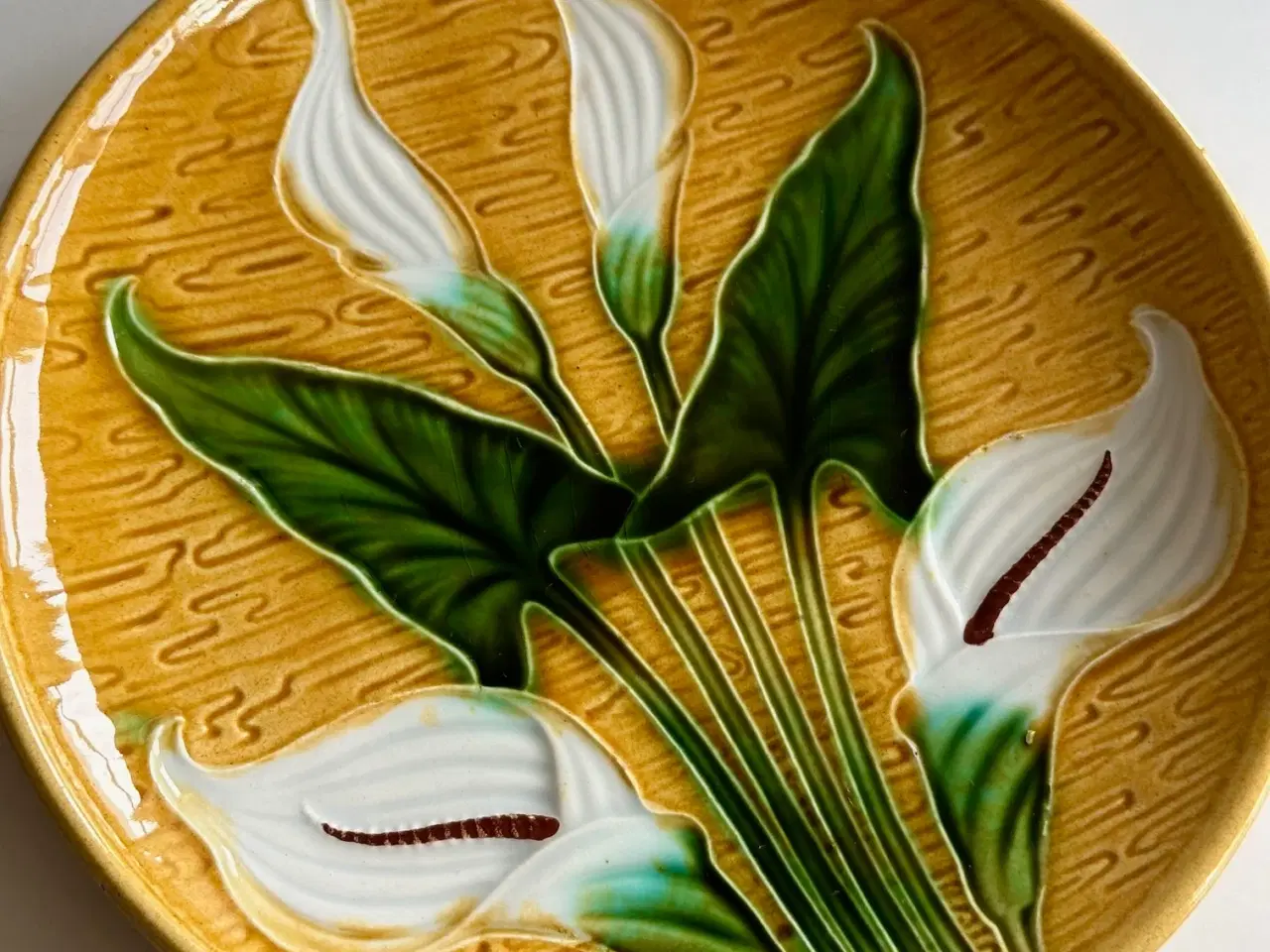 Billede 4 - Art nouveau tallerken, calla