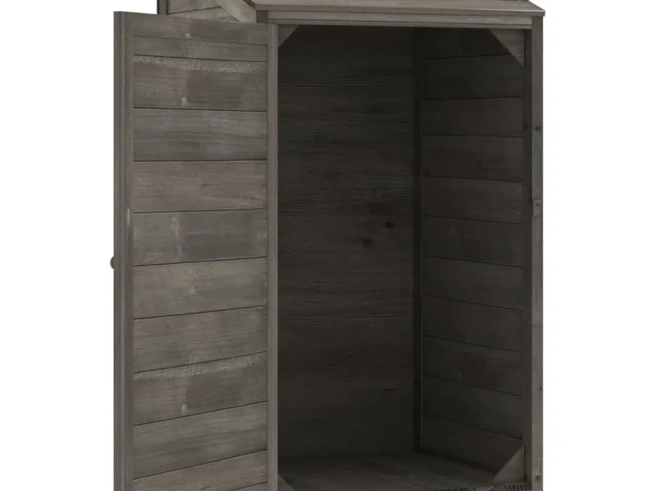 Billede 4 - Haveskur 55x52x112 cm massivt grantræ antracitgrå