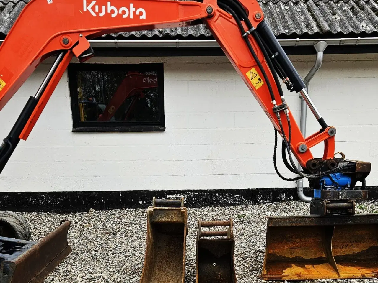 Billede 7 - Kubota kx027-4 / Rotortilt / 2700 timer / skovlsæt