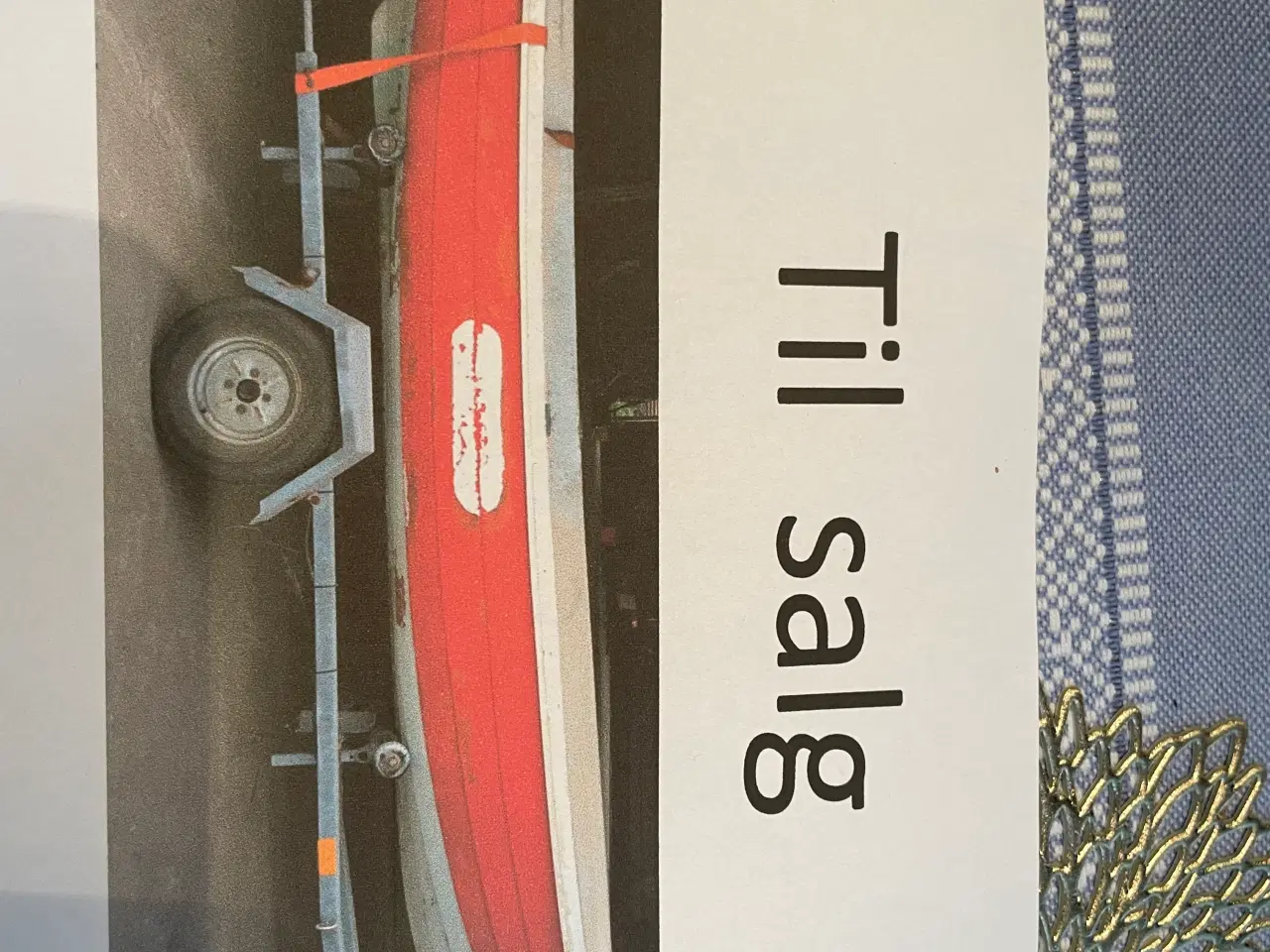 Billede 1 - Jolle med trailer og ny motor sælges.