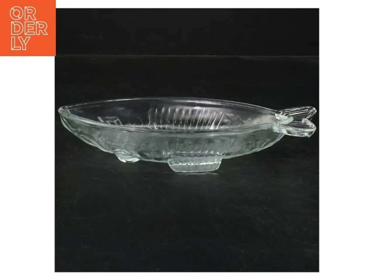 Billede 2 - Glasfad formet som fisk (str. 22x10 cm)