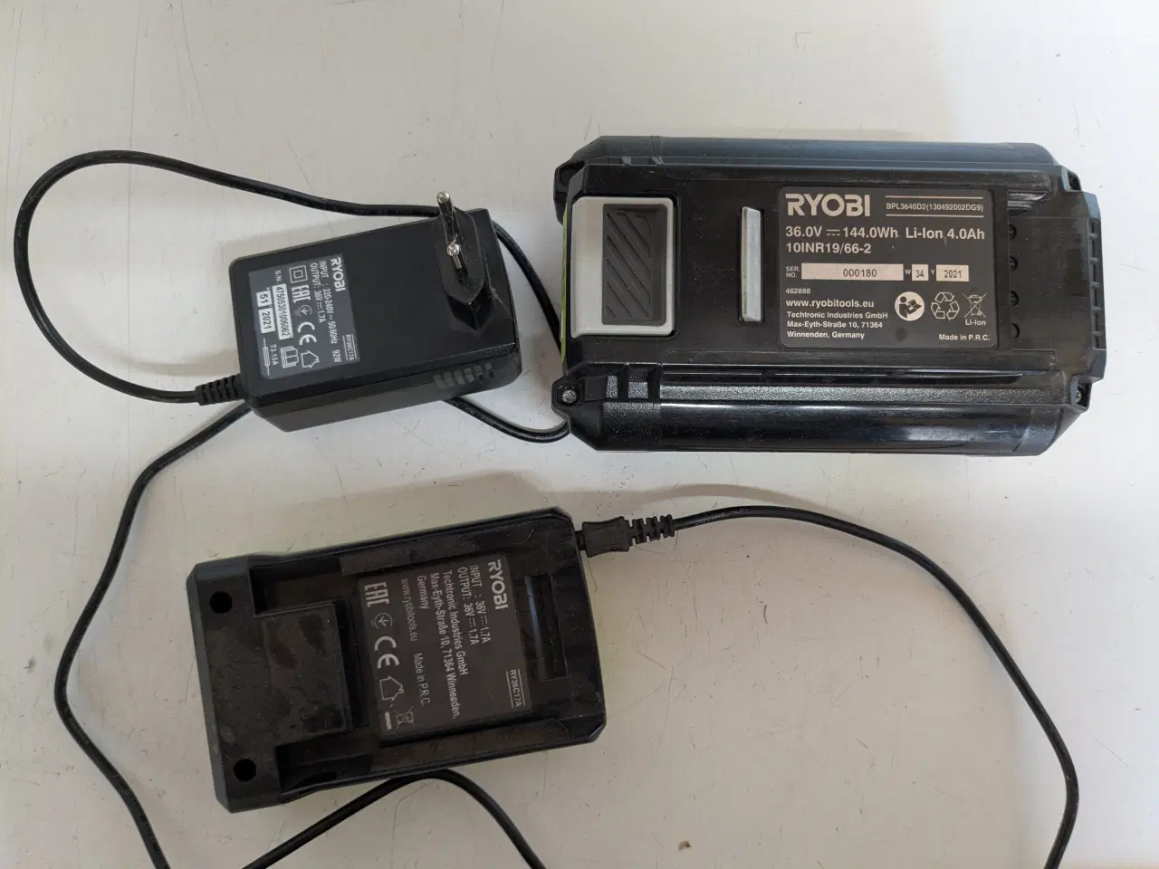 Billede 1 - Ryobi batteri 36V og lader