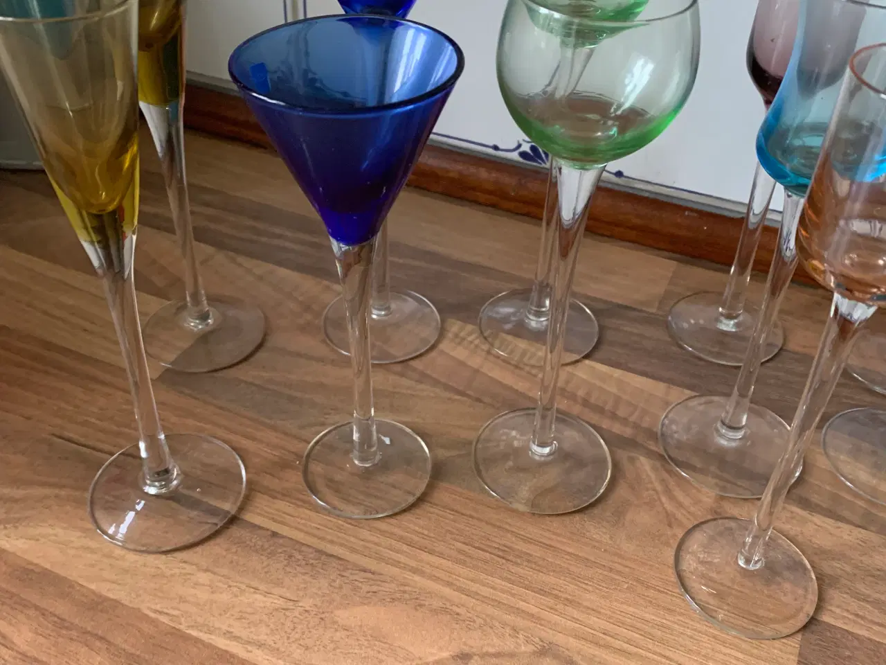 Billede 7 - Snapseglas i forskellige farver 