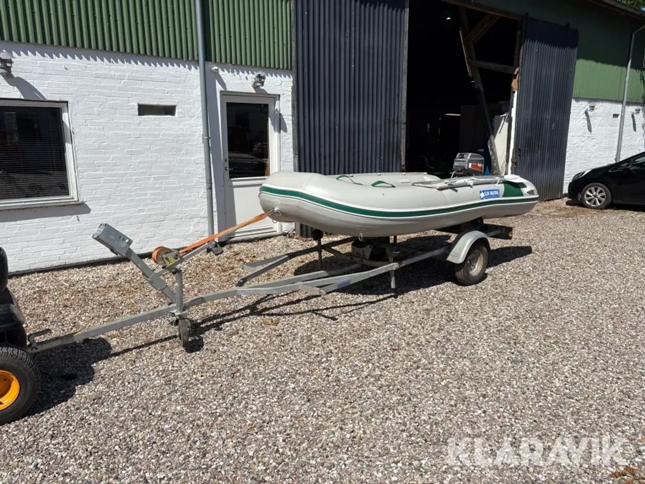 Billede 1 - Gummi Båd med trailer Sun marine Sd360