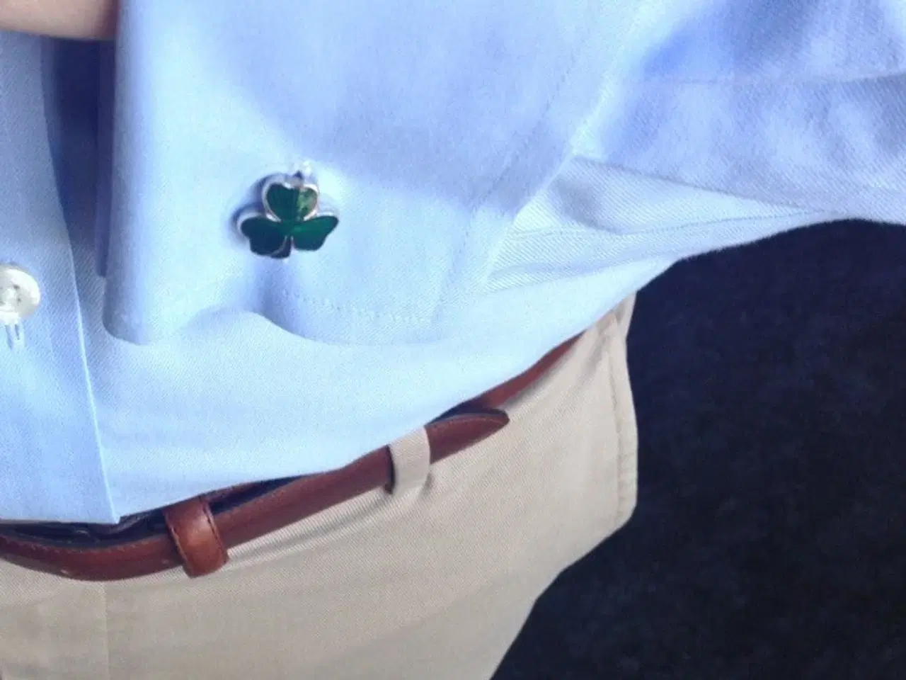 Billede 6 - Charles Tyrwhitt lyseblå Non-iron. m. manchetknapp