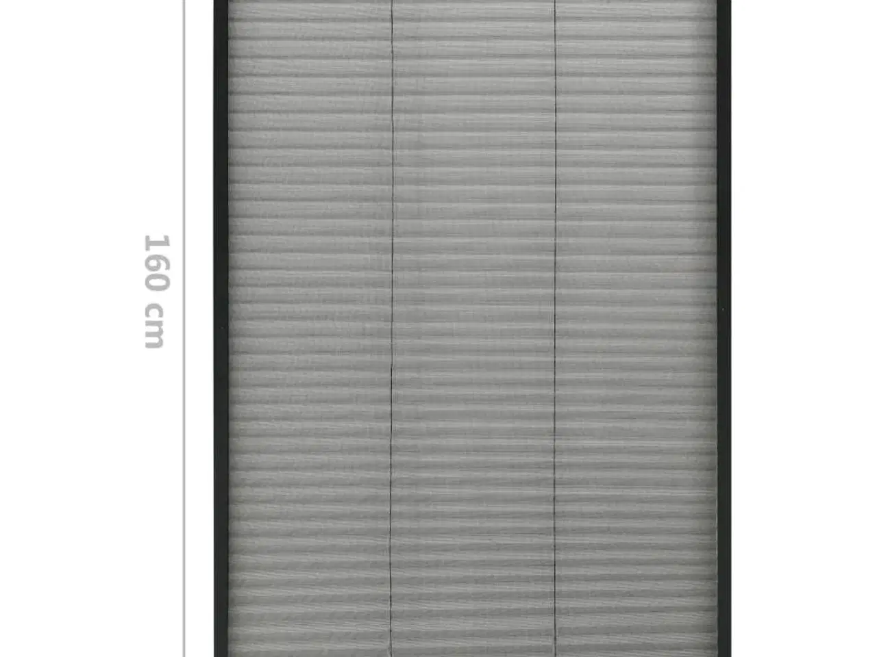 Billede 7 - Plisseret insektnet til vinduer 80x160 cm aluminium antracitgrå