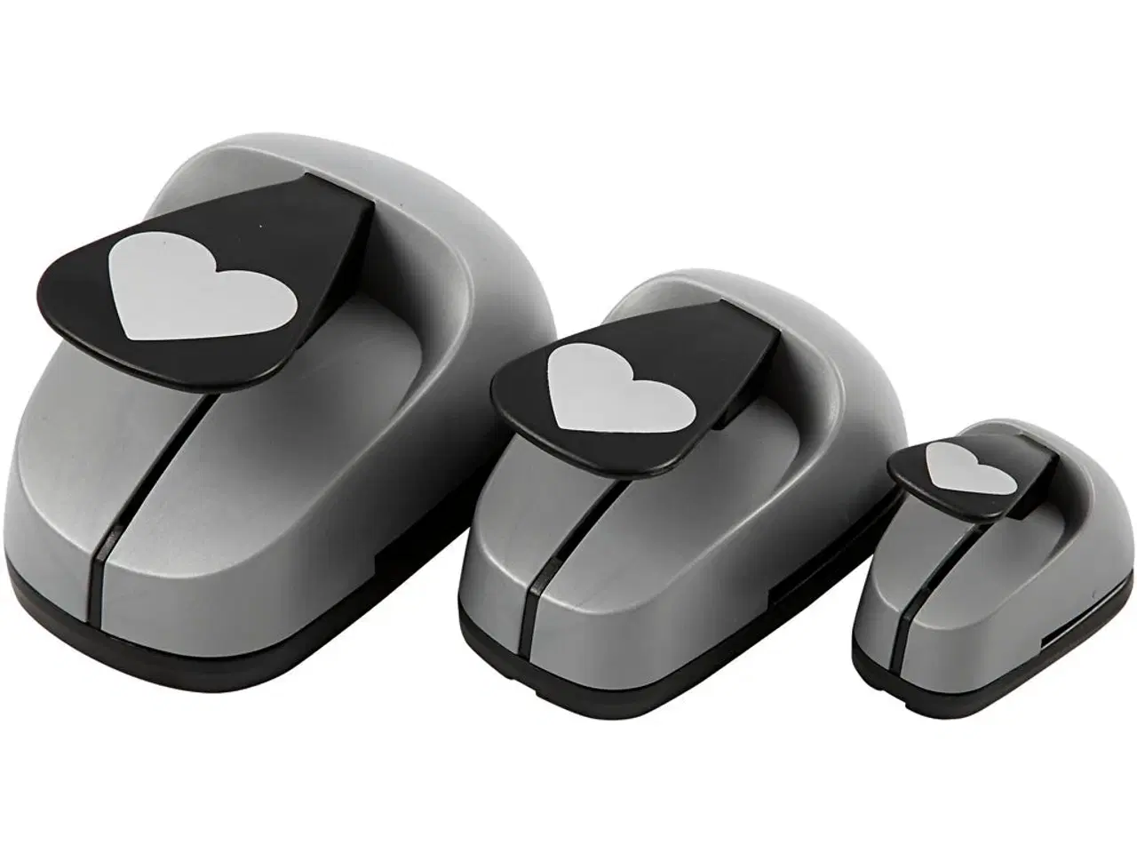 Billede 1 - Hjerte Stansejernssæt - 3 størrelser til kreativitet