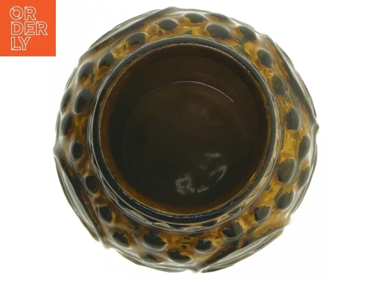 Billede 4 - Keramisk vase med mønstret design fra Bay W.GERMANY (str. 15 cm)
