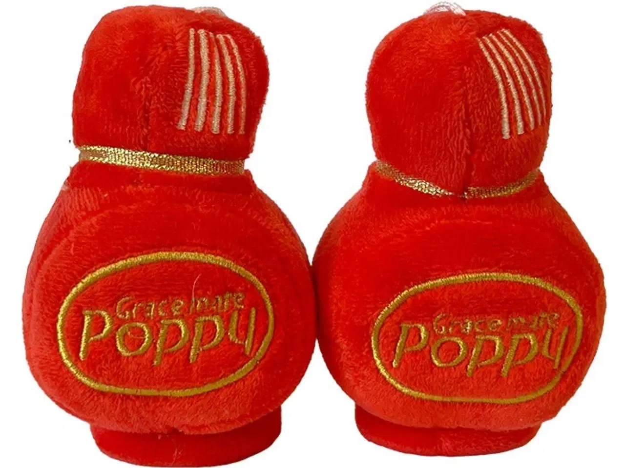 Billede 1 - Poppy Plush rød 8x7cm. 2 stk.