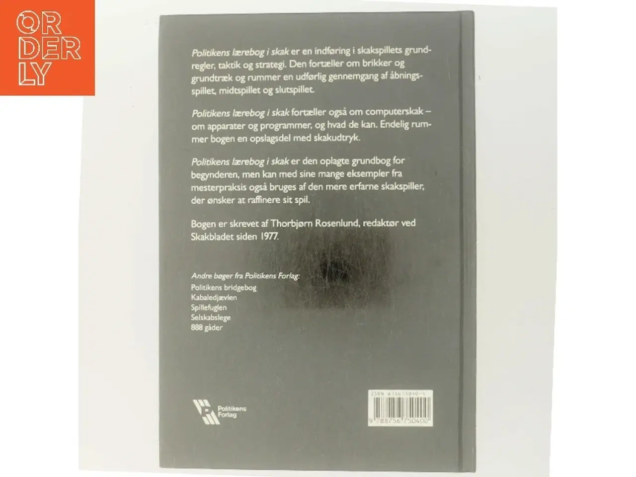Billede 3 - Politikens lærebog i skak af Thorbjørn Rosenlund (Bog)