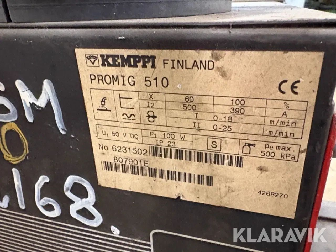 Billede 5 - Svejsemaskine Kemppi Pro MIG 510, Pro 5000 & Cool 10