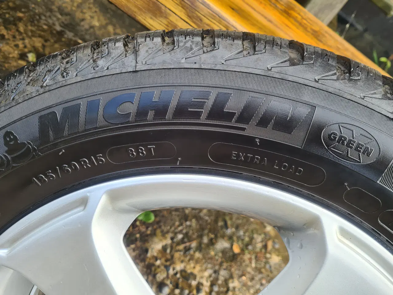 Billede 2 - Alu. Vinterhjul 15" Michelin Alpin