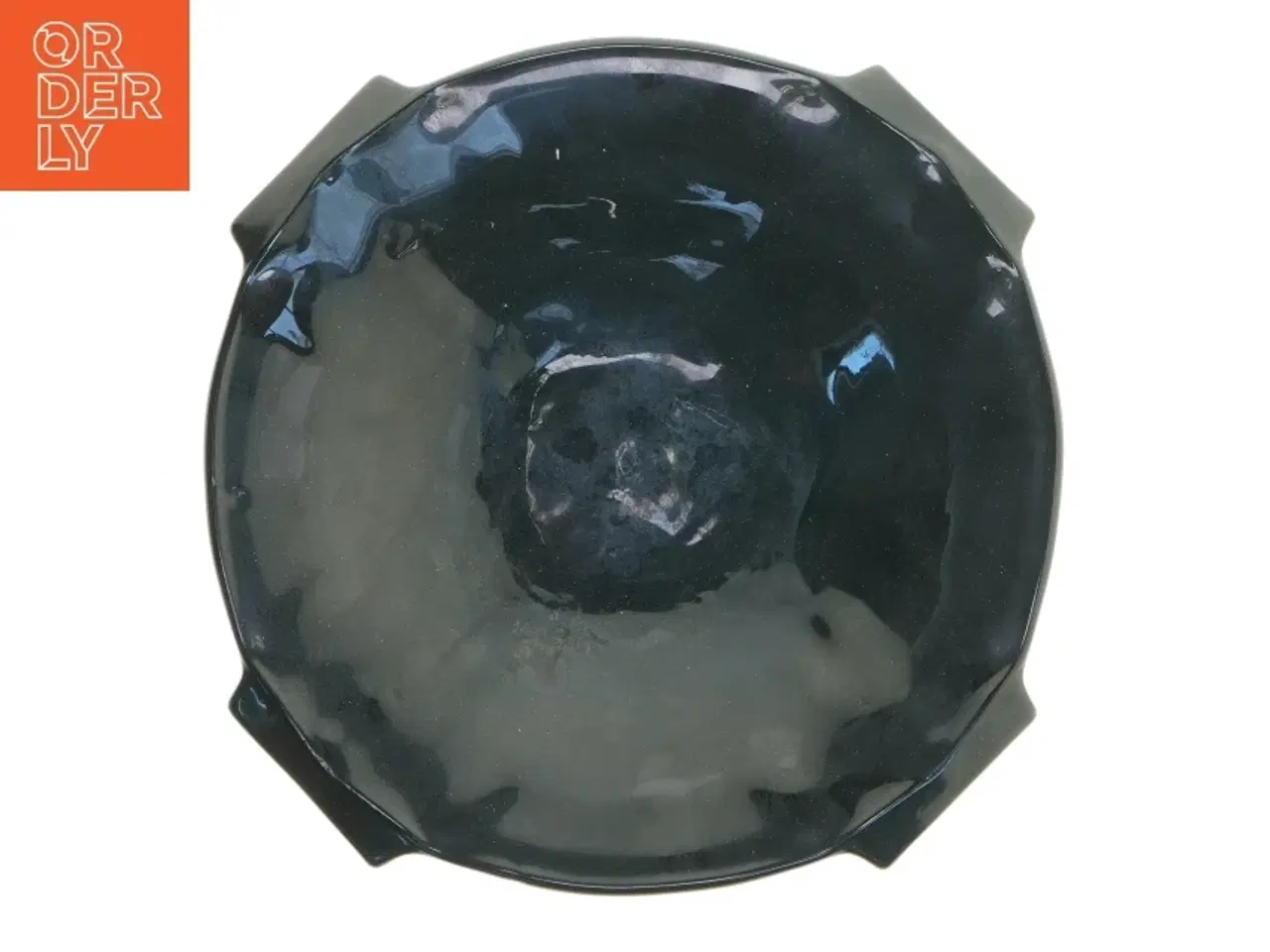 Billede 2 - Sort glas skål (str. Ø 30 cm)