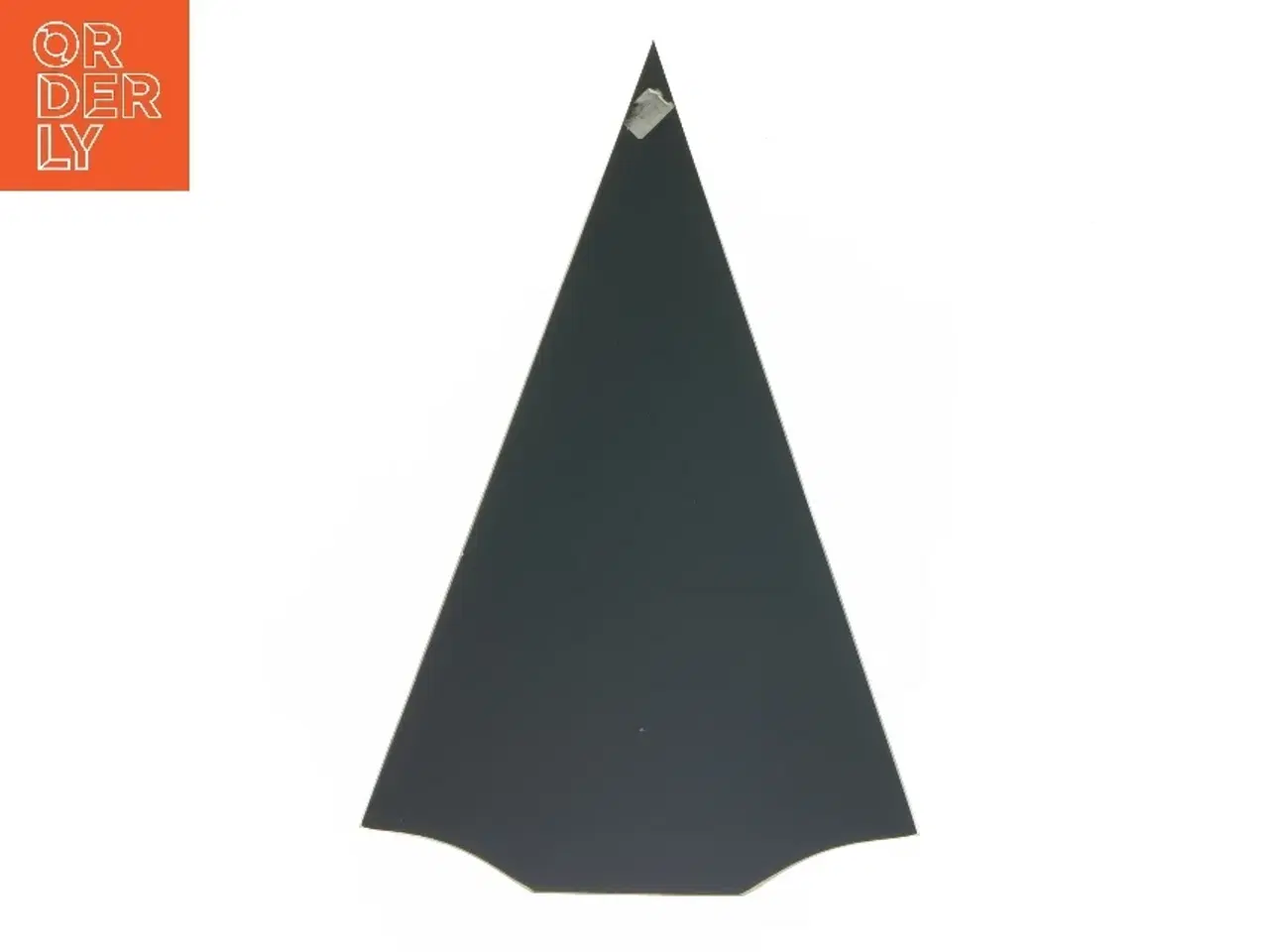 Billede 4 - Dekorativt juletræ i glas med rensdyrmotiv (str. 24x16 cm)