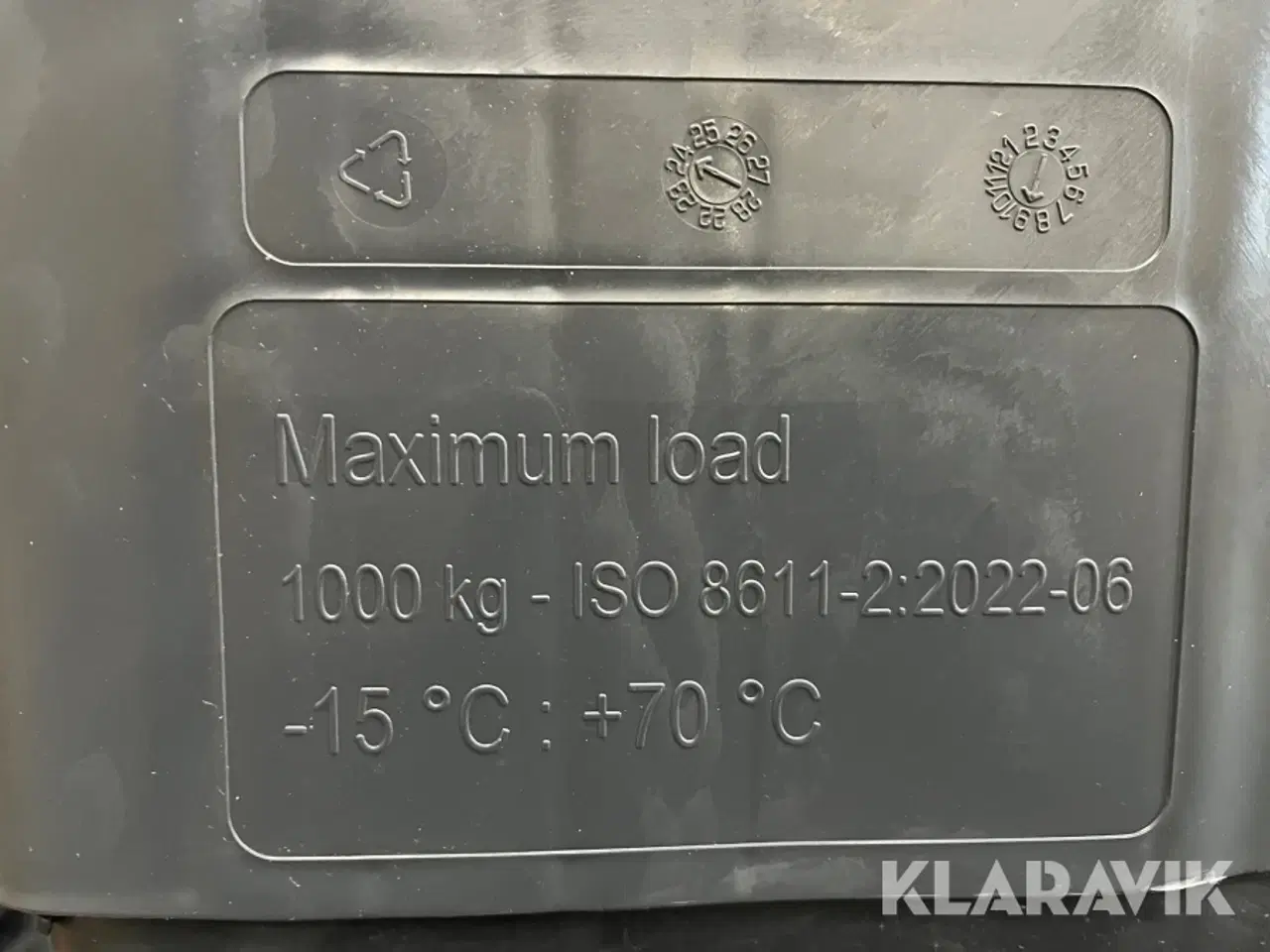 Billede 3 - Plastpaller 1000kg - 15 styk