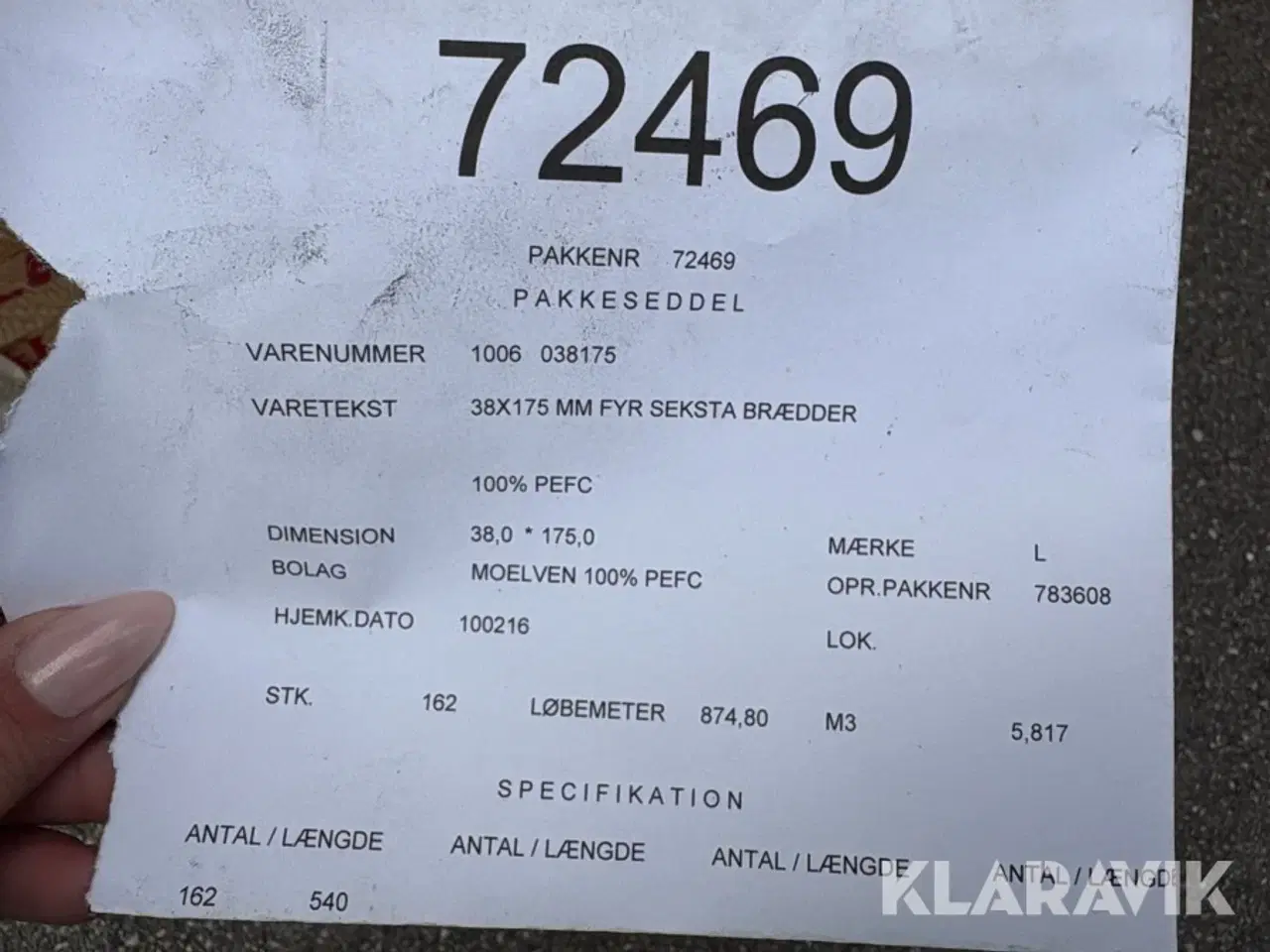 Billede 11 - Brædder fyr SEKSTA 162 styk