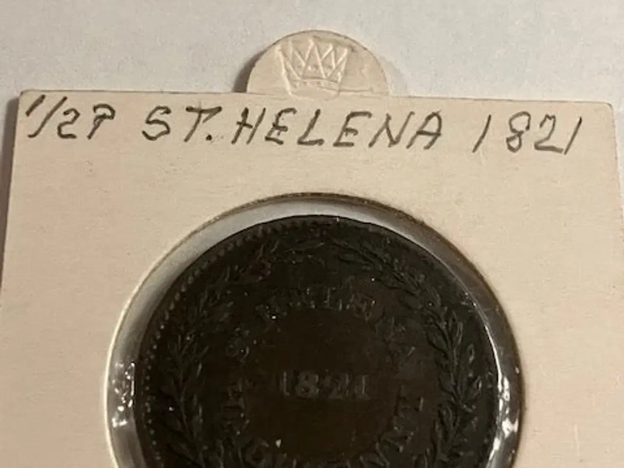 Billede 1 - 1/2 Penny St. Helena 1821