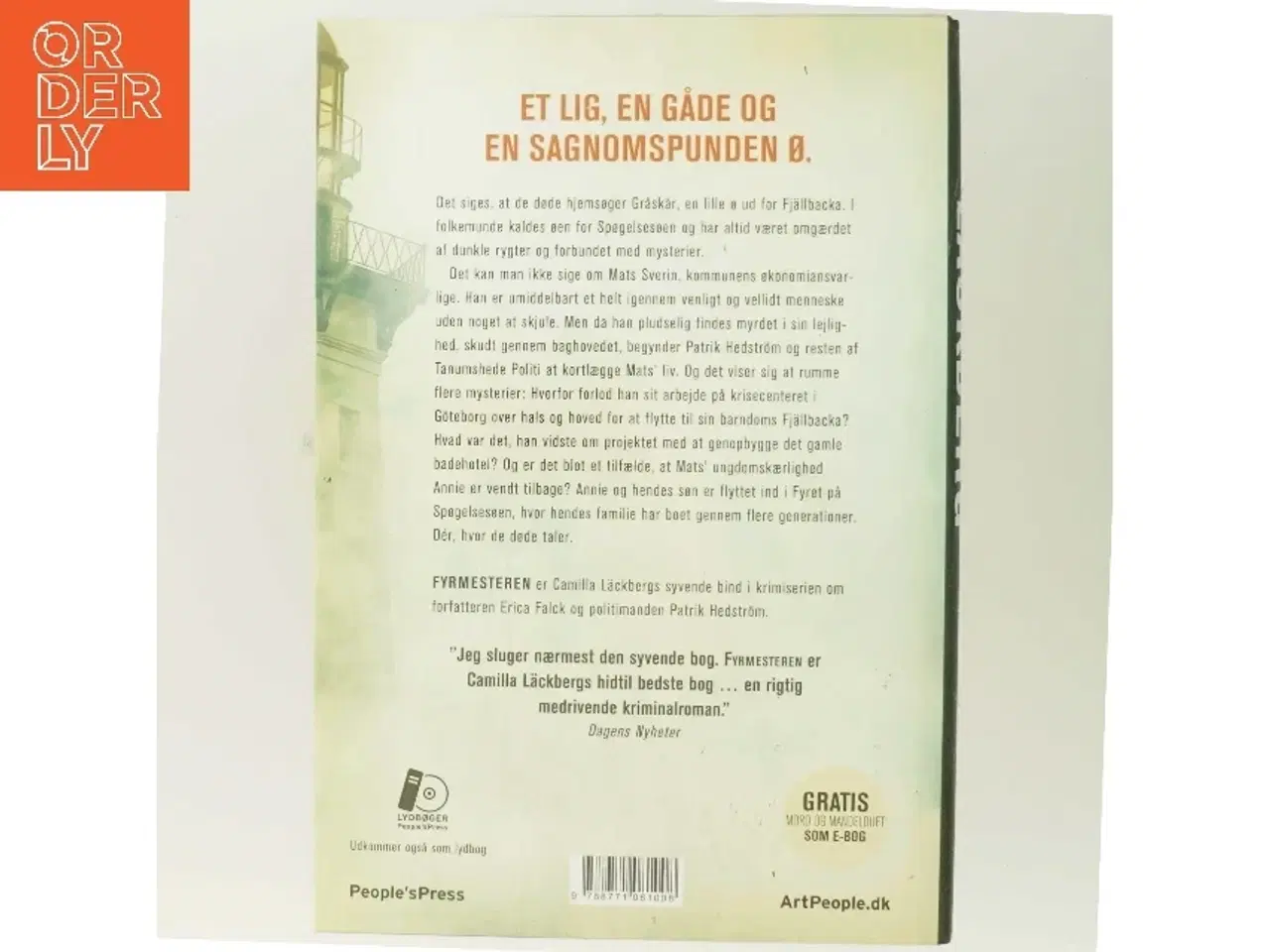 Billede 3 - Fyrmesteren : kriminalroman (Klassesæt) af Camilla Läckberg (Bog)