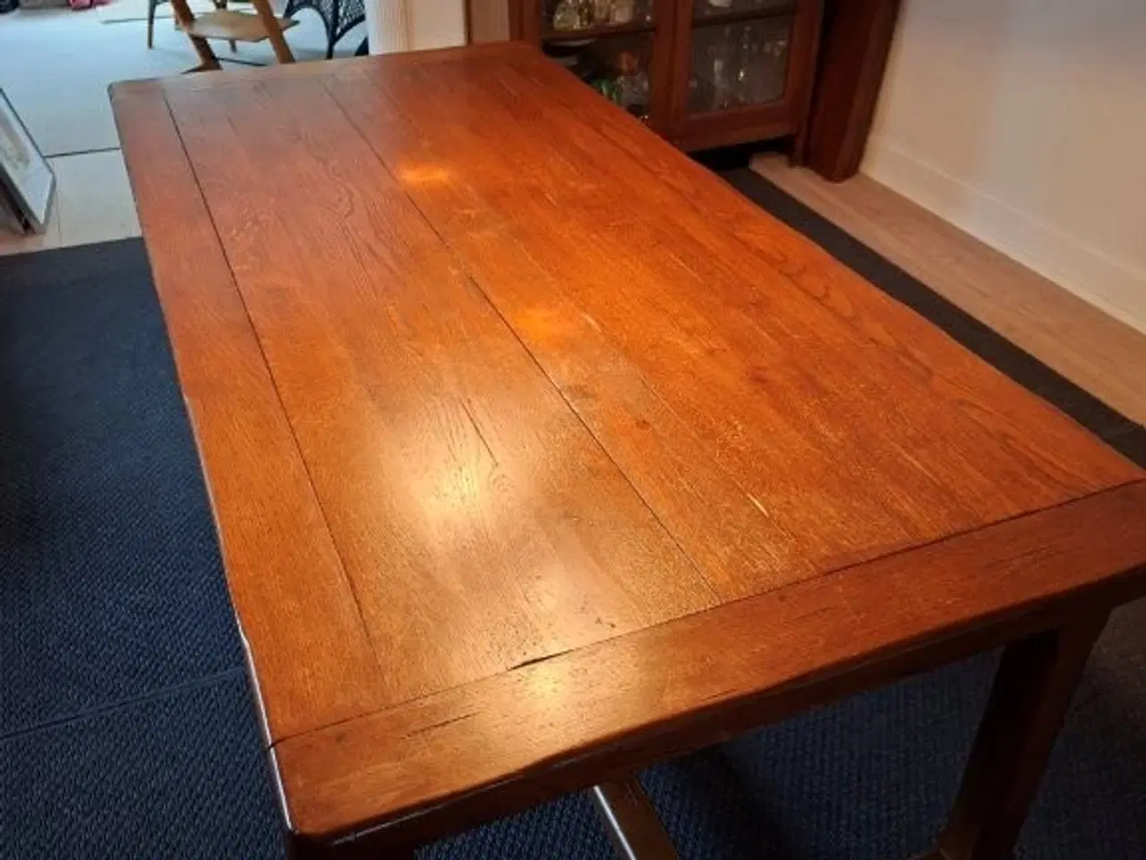 Billede 3 - Provence  langbord i  massiv eg.