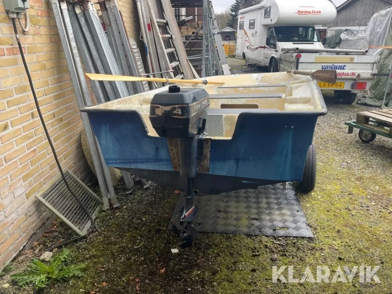 Billede 5 - Jolle med bådtrailer og motor