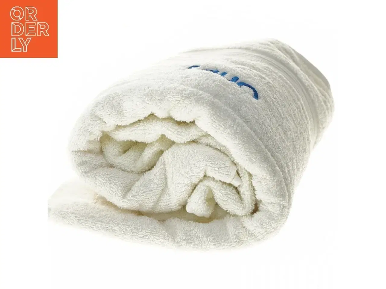 Billede 3 - Sæt af håndklæder med Ohøj broderi (str. 4 stk 38,5x40 & 100x50 & 70x50 & 72x140 cm)