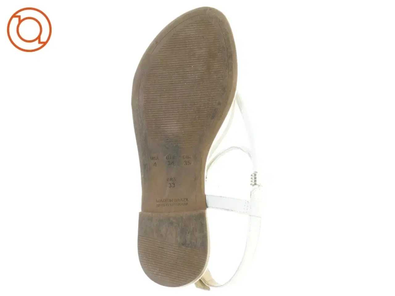 Billede 7 - Hvide sandaler med remme fra Seaside (str. 35)