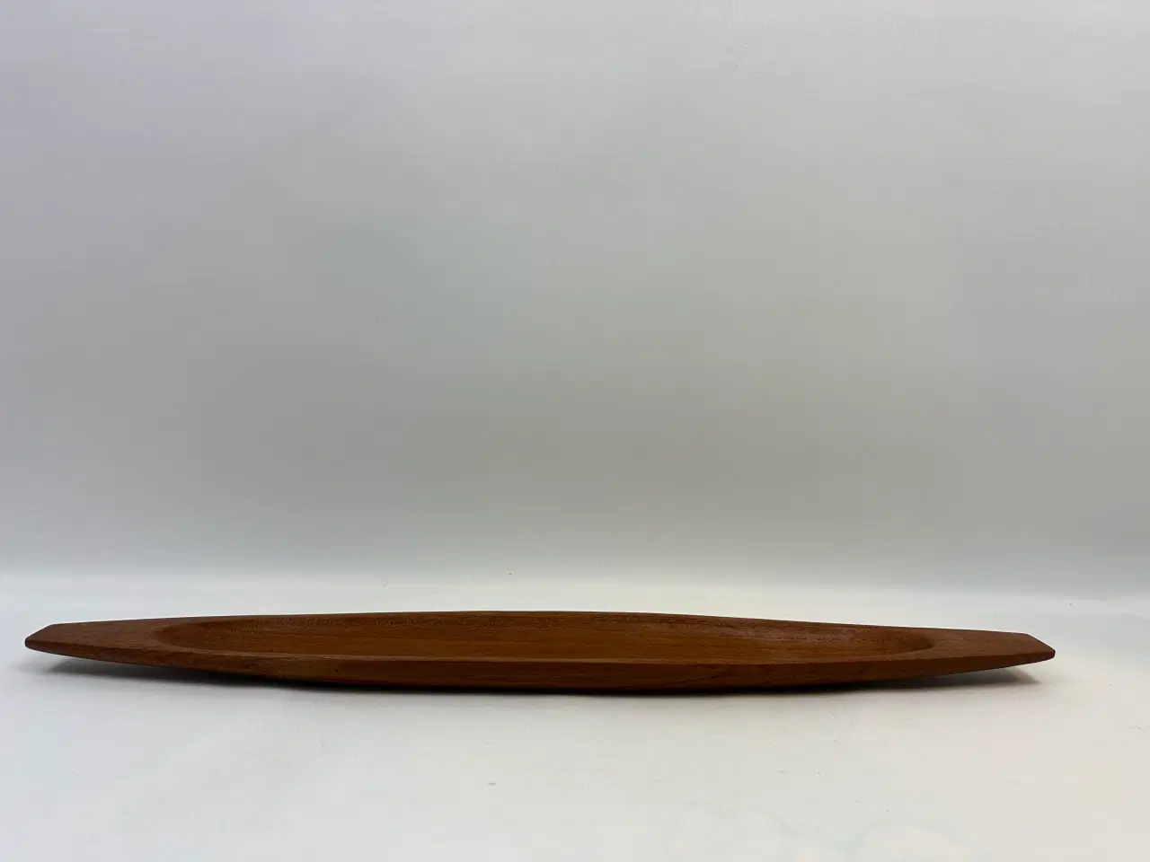 Billede 2 - Aflangt retro teak fad (FDB)