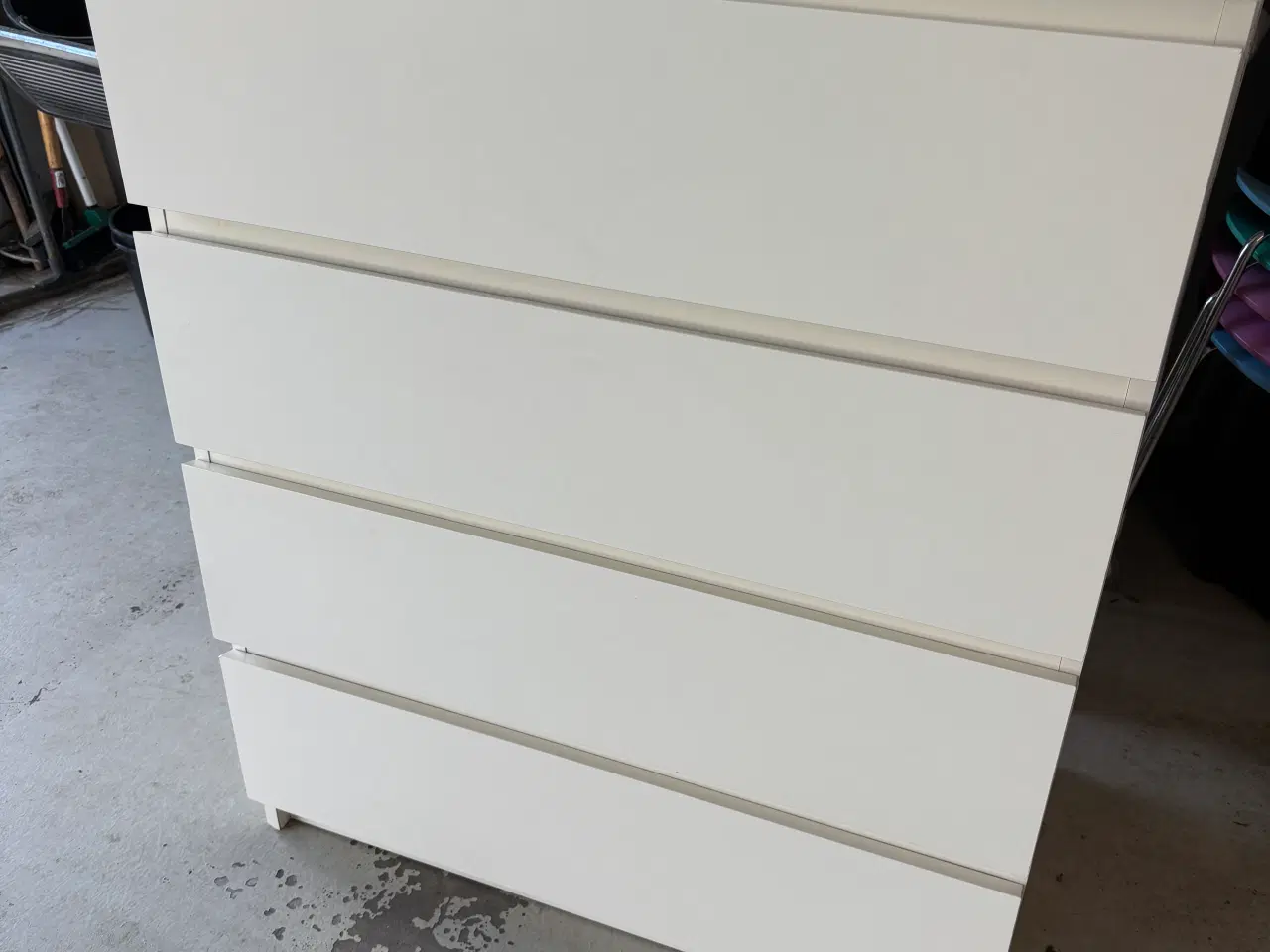 Billede 1 - Ikea Malm kommode i hvid med 4 skuffer