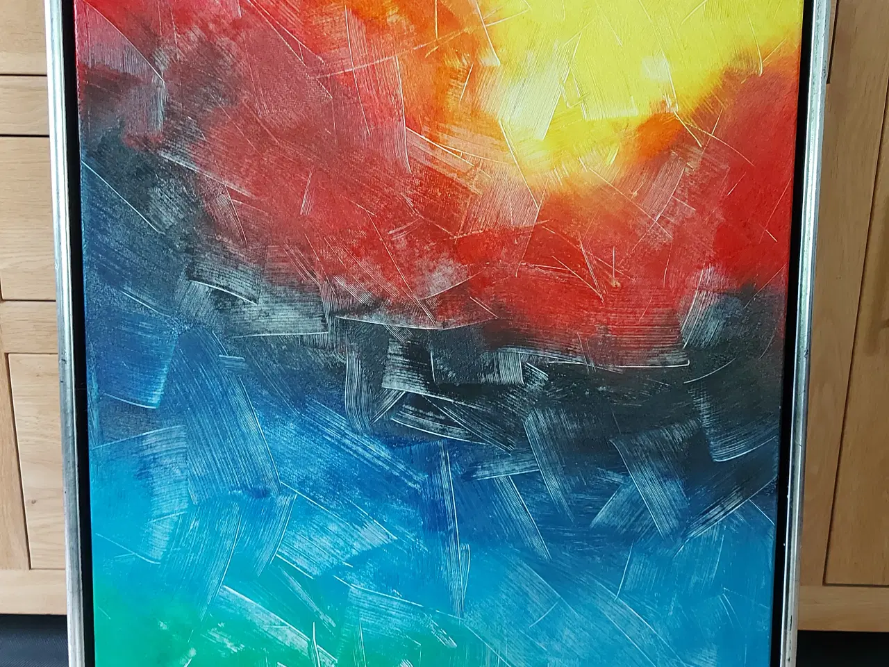 Billede 1 - Abstrakt/farverigt maleri