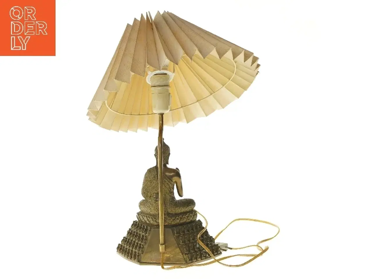 Billede 2 - Bordlampe med Buddha-statue (str. 50 cm)