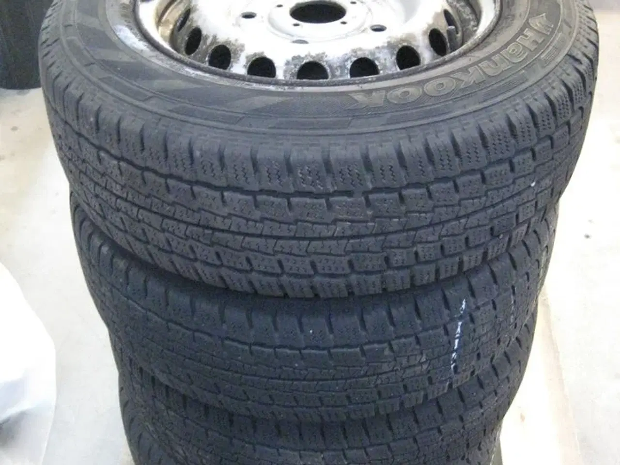 Billede 5 - 4 fælge med dæk, passer til Ford Transit Custom