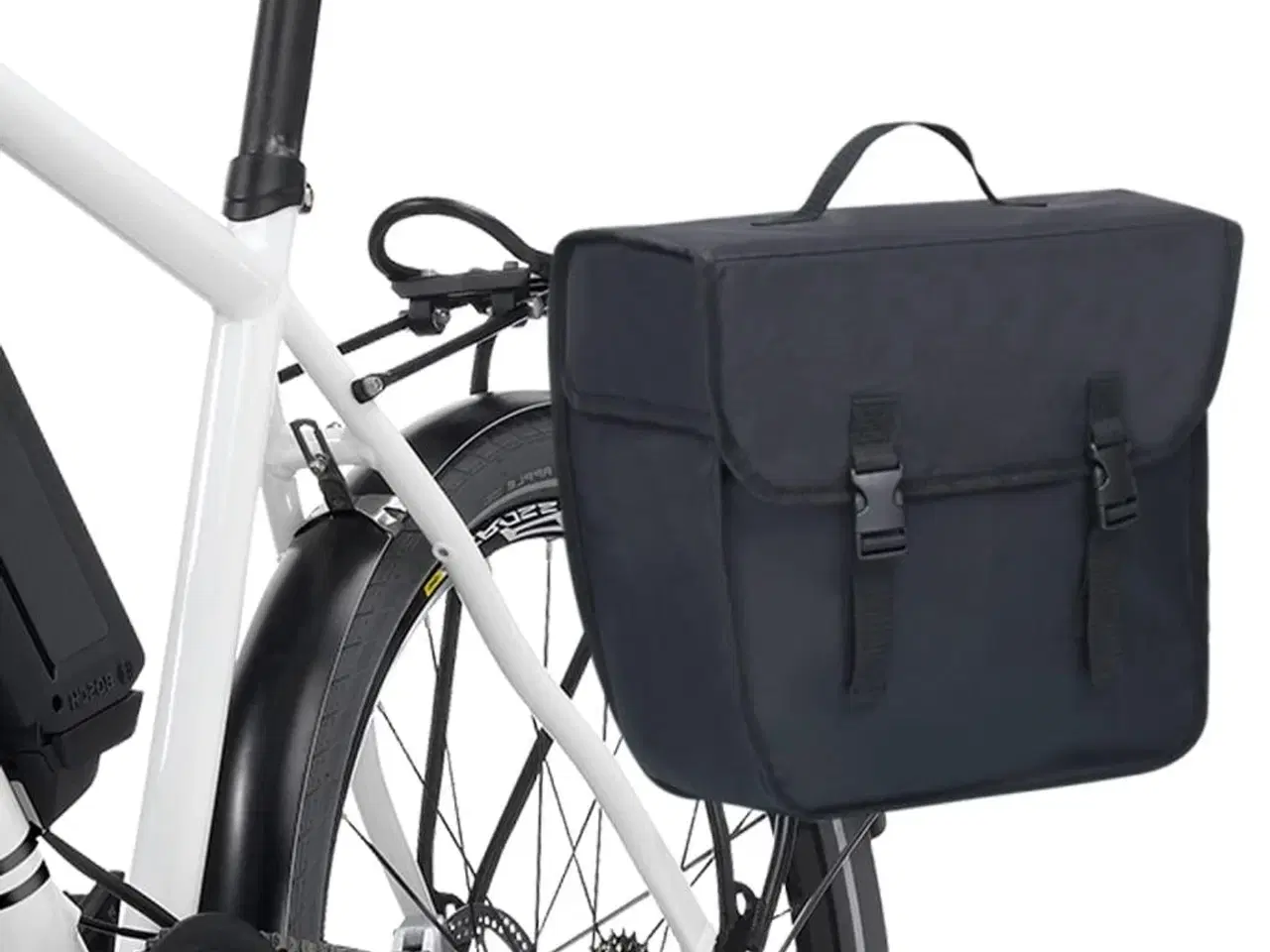 Billede 9 - Enkelt cykeltaske til bagagebærer vandtæt 21 l sort