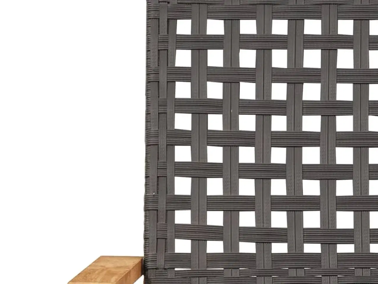 Billede 9 - Havestole 2 stk. massivt akacietræ og polyrattan sort