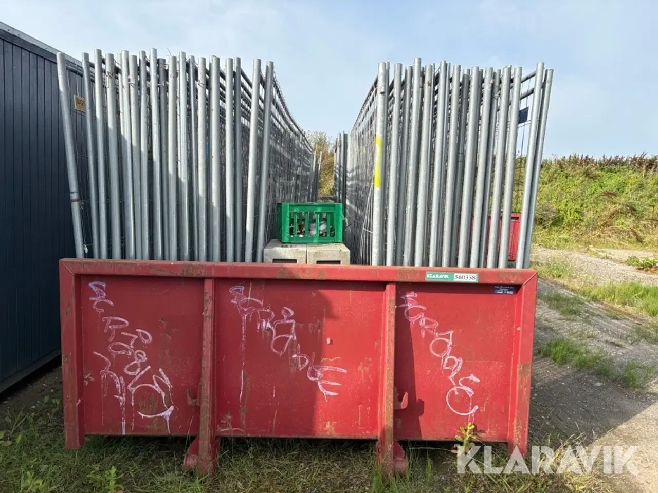 Billede 2 - Wirehejs lad med byggeplads hegn Sydfyns Jernvare Fabrik