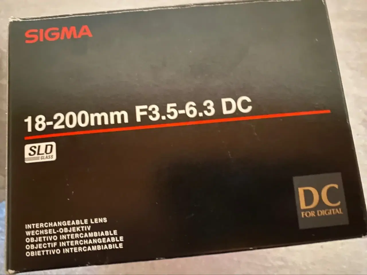 Billede 3 - Sigma 18-200mm F3.5-6.3 DC udskifteligt objektiv. 