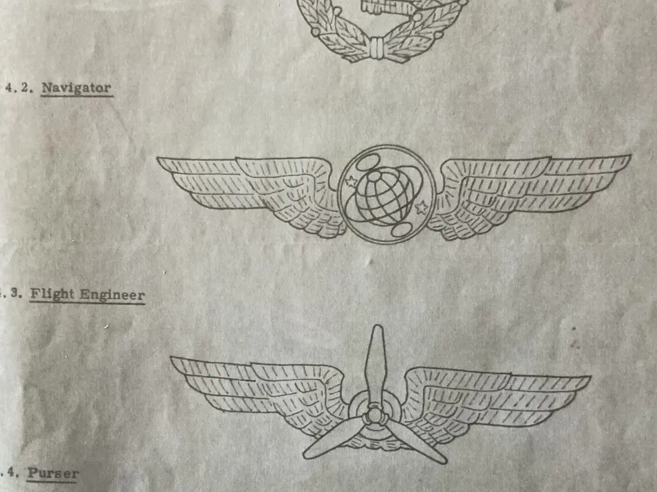 Billede 3 - 5 forskellige uniforms emblem Flyselskab SAS Purse