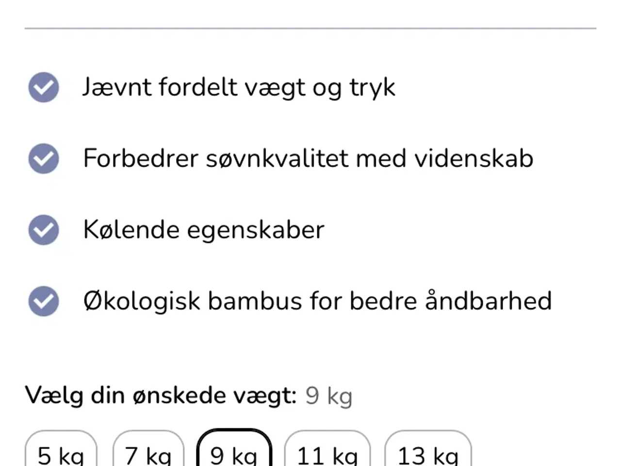 Billede 6 - Tyngde dyne vejer 9 kg.