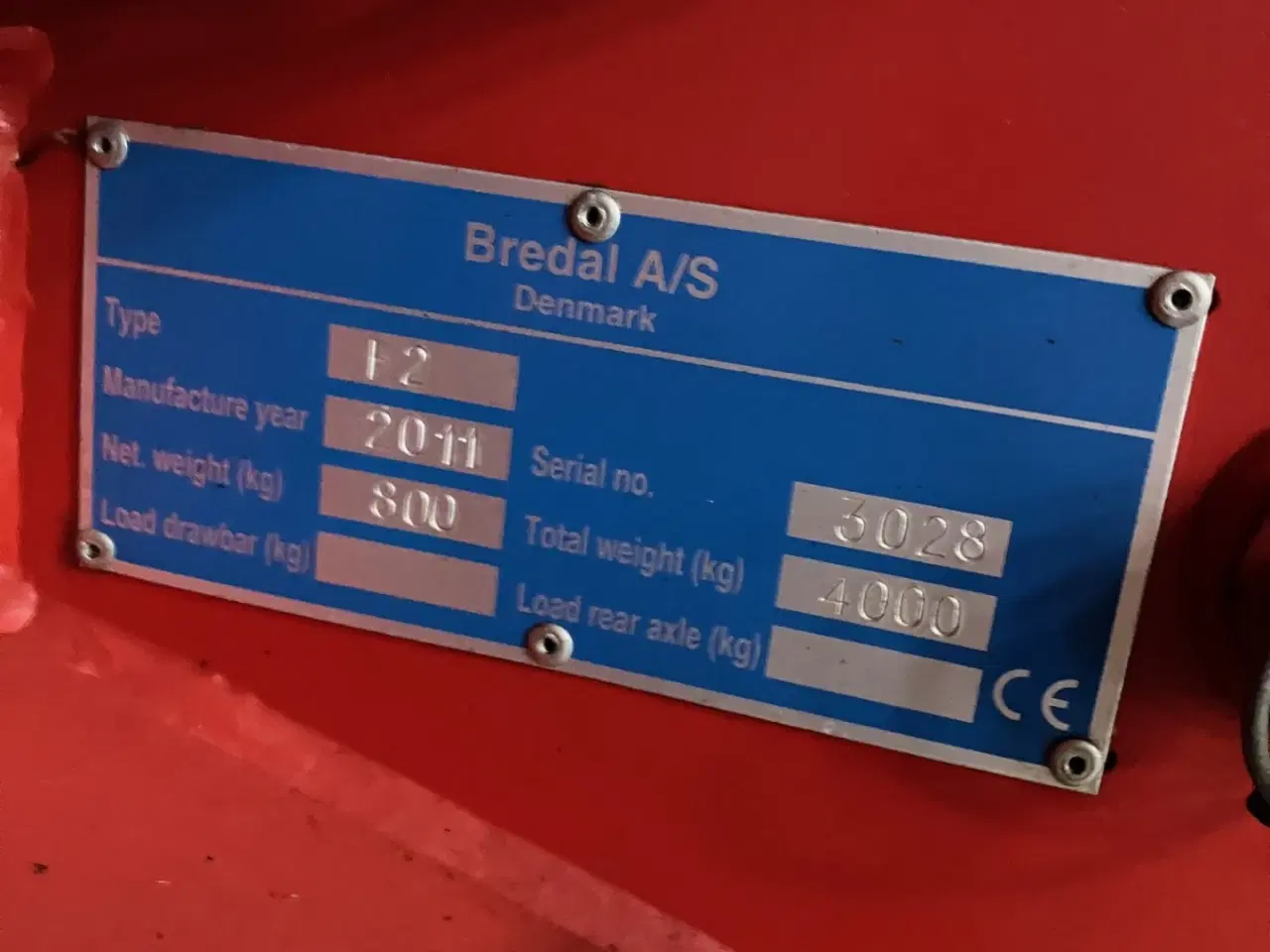 Billede 3 - Velholdt Bredal F2 3200Liter fra 2011