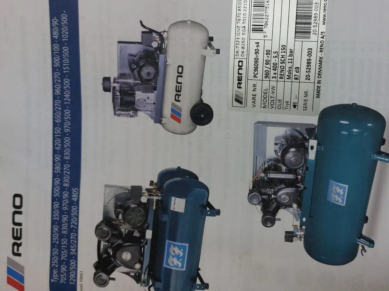 Billede 2 - Kompressor Reno 180 L